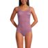 Women's Tugless Low Leg One Piece Swimsuit, Front
