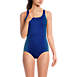 Women's Long Chlorine Resistant Soft Cup Tugless Sporty One Piece Swimsuit, Front