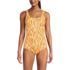 Women's Tugless Low Leg One Piece Swimsuit, Front