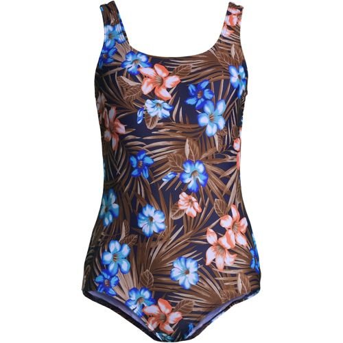 Women's Chlorine Resistant Soft Cup Tugless Sporty One Piece Swimsuit