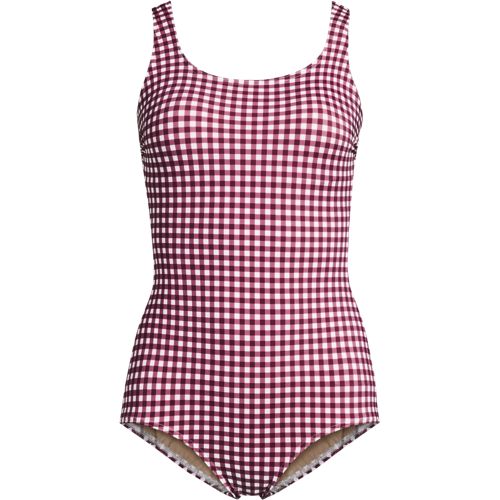 Women's Tugless Low Leg One Piece Swimsuit, Front