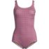 Women's Tugless Low Leg One Piece Swimsuit, Front