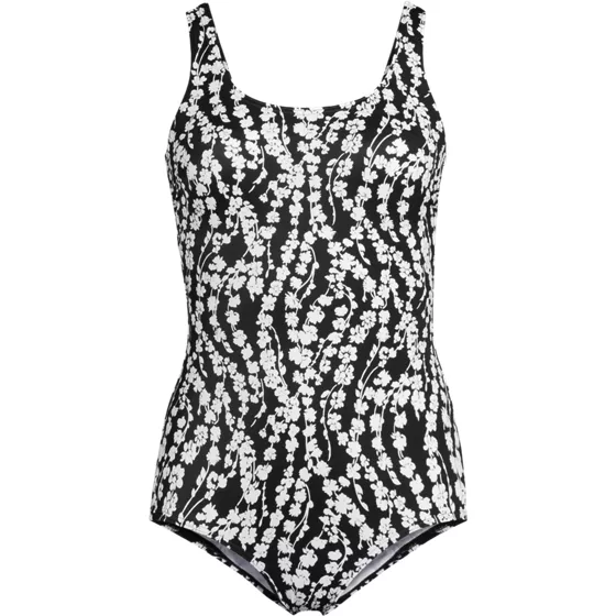 Women's Plus Size Mastectomy Chlorine Resistant Tugless One Piece Swimsuit Soft Cup - primary