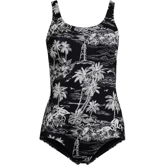 Women's Tugless Low Leg One Piece Swimsuit - primary
