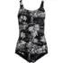 Women's Tugless Low Leg One Piece Swimsuit, Front