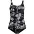 Women's Plus Size Tugless Low Leg One Piece Swimsuit, Front