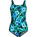 Women's Chlorine Resistant Soft Cup Tugless Sporty One Piece Swimsuit, Front