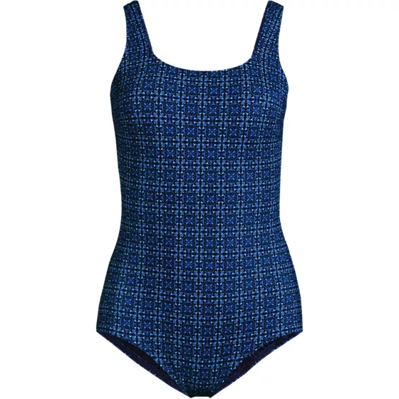 Women's Plus Size Tugless Low Leg One Piece Swimsuit - primary