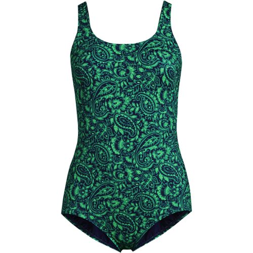 Image of Women's Tugless Low Leg One Piece Swimsuit