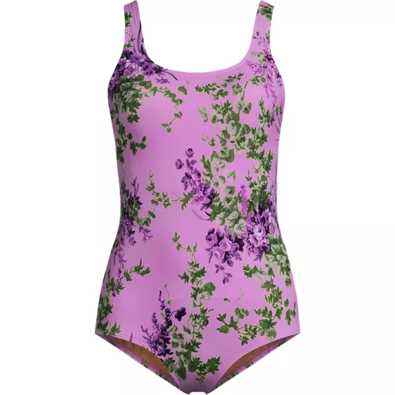 Women's Tugless Low Leg One Piece Swimsuit - primary
