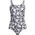 Women's Petite Tugless Low Leg One Piece Swimsuit, Front