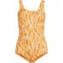 Women's Tugless Low Leg One Piece Swimsuit, Front
