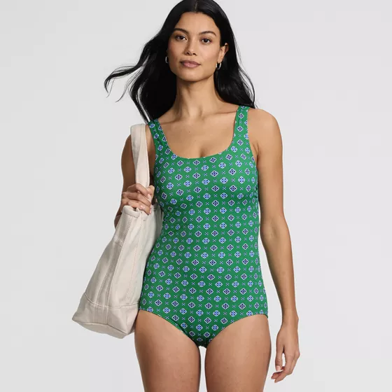 Women's Tugless Low Leg One Piece Swimsuit - primary