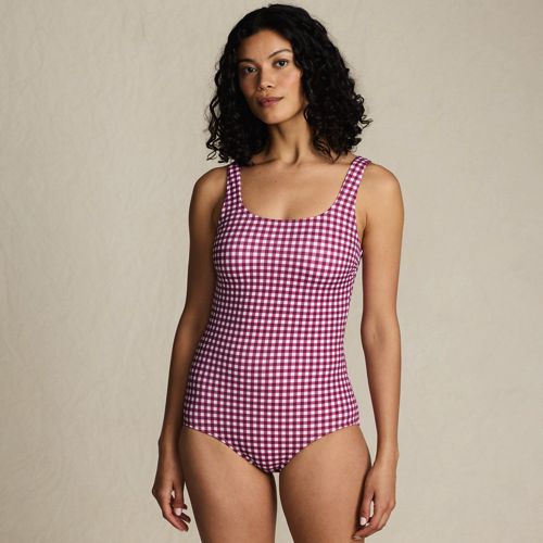 Women's Tugless Low Leg One Piece Swimsuit, Front