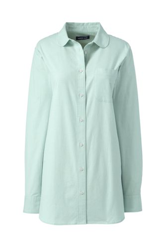 Oxford Boyfriend Bluse Mit Bubikragen Lands End