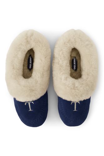 lands end sherpa slippers