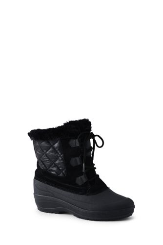 lace up leather snow boots