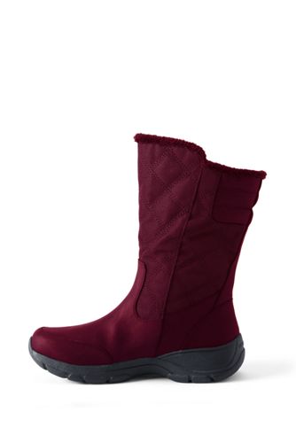 womens wide width red boots