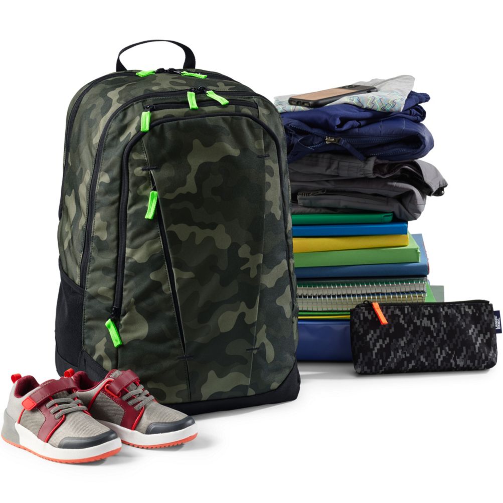 Embroidered Camo Lunchbox & Backpack. Boys Camouflage Monogram