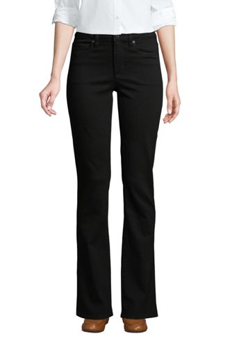 women's petite black bootcut jeans