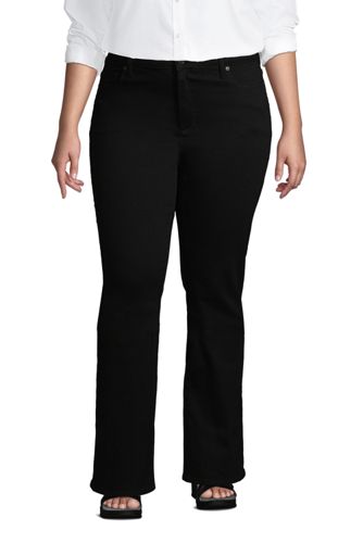 plus size black jeans bootcut