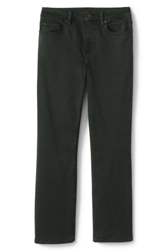 lands end mid rise straight jeans