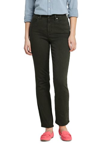 women's colored straight leg jeans