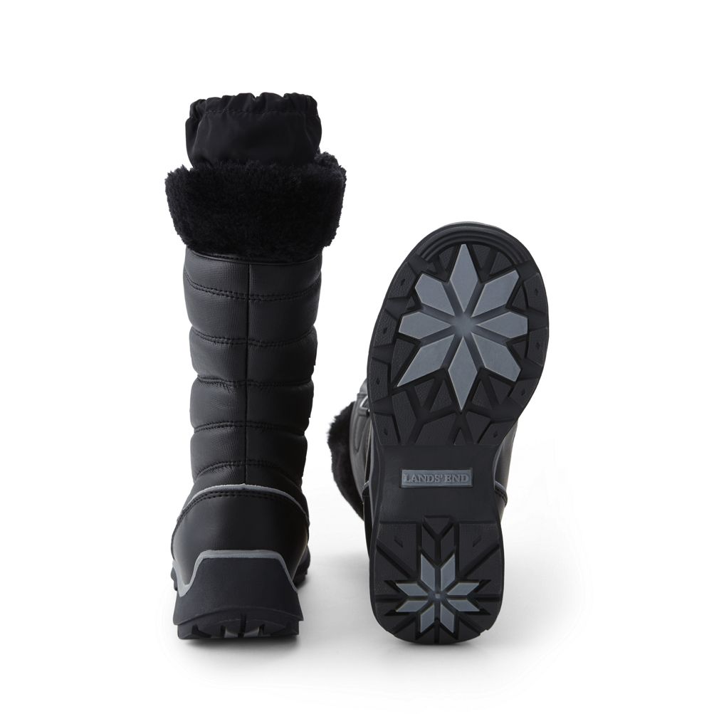 Girls black hot sale snow boots