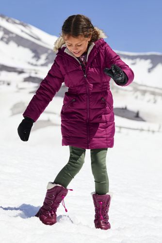 Holly Kinder Mädchen Button Winter Pelz Gefüttert Schnee Regen Gemütlich Lässig Warm Stiefel