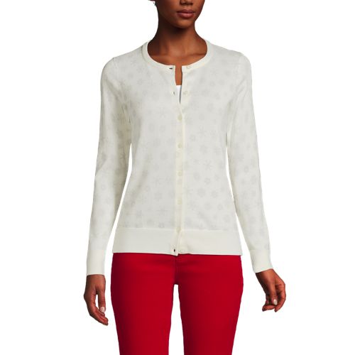 Lands end supima on sale cardigan