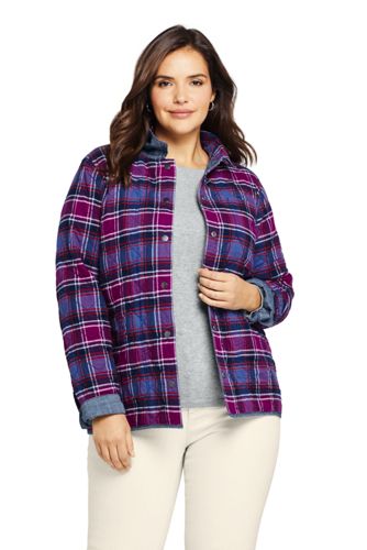 women's flannel shirts plus size