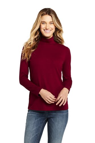 ladies cotton polo neck tops