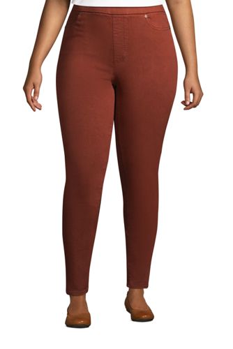 womens plus size pull on skinny jeans