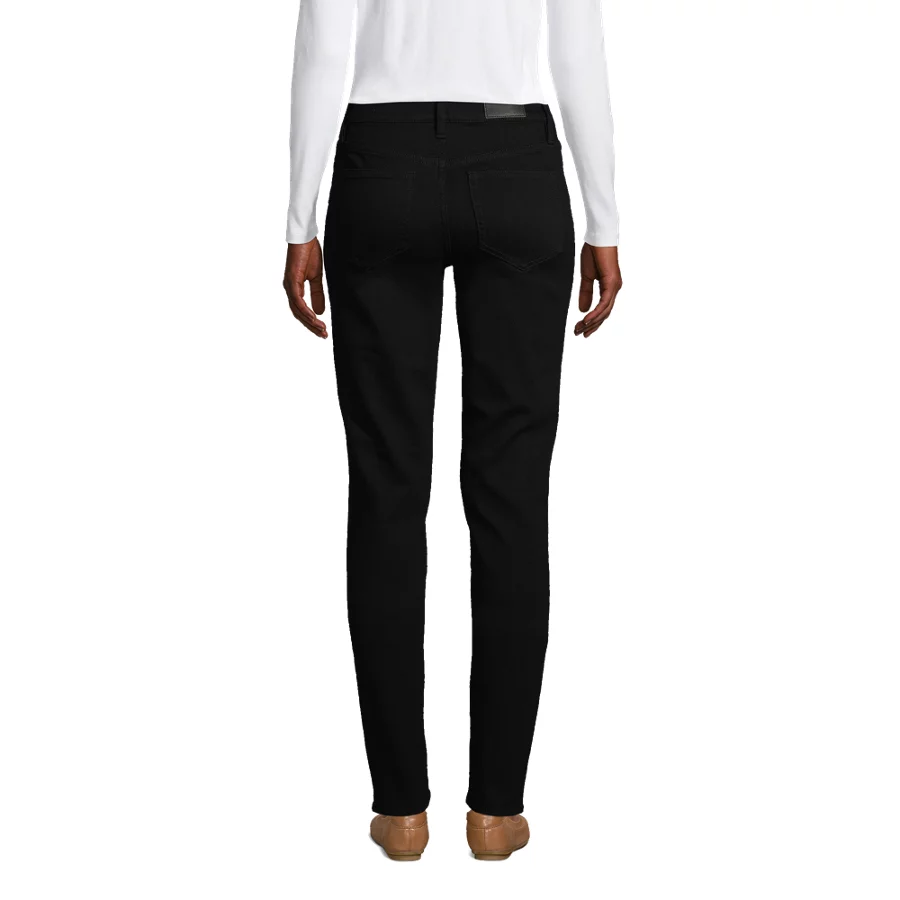 Women's Mid Rise Straight Leg Jeans view 2