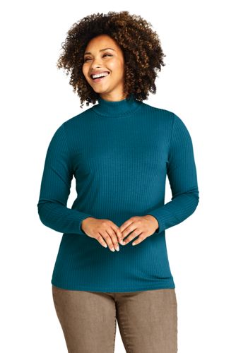 mock turtleneck tops plus size