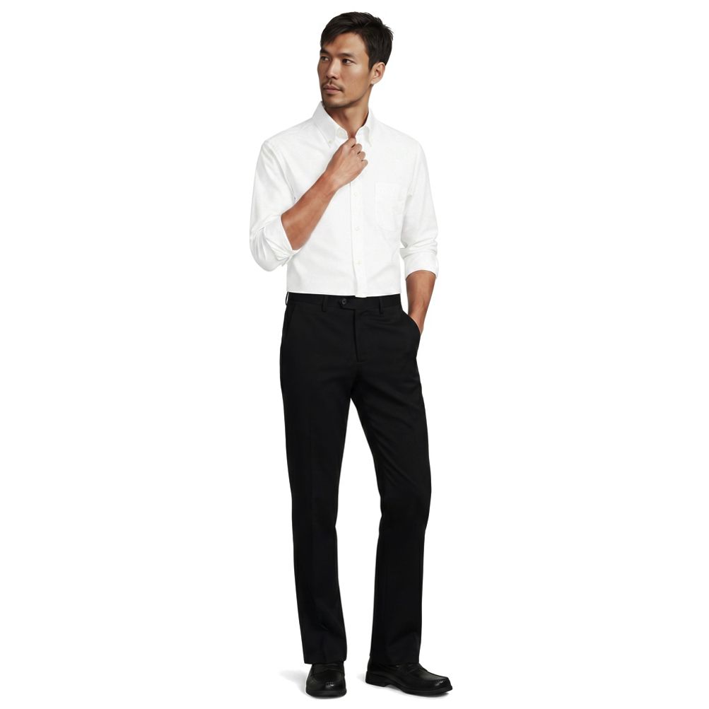 black slip dress plus size Men's White Button Down Collar, Short Sleeve Dress Shirt, Stain Repellent, Wrinkle Resistant