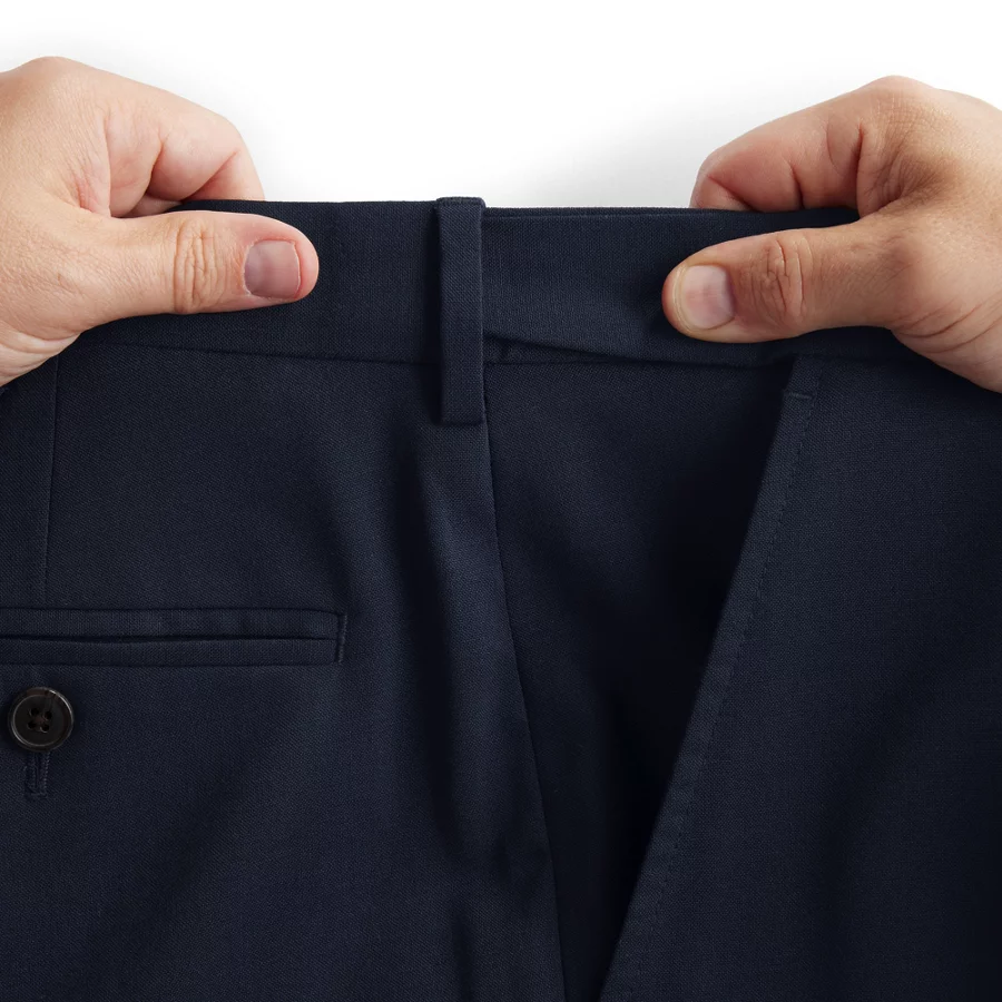Men's Comfort Waist Yearrounder Stretch Wool Dress Pants view 3
