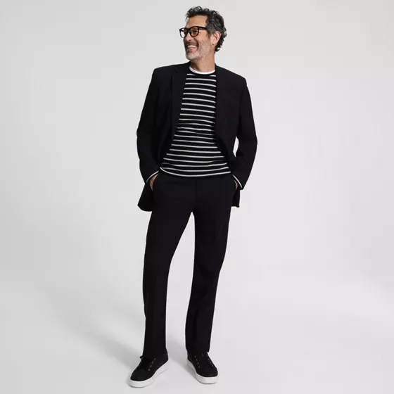 Men's Comfort Waist Year'rounder Stretch Wool Dress Pants - primary