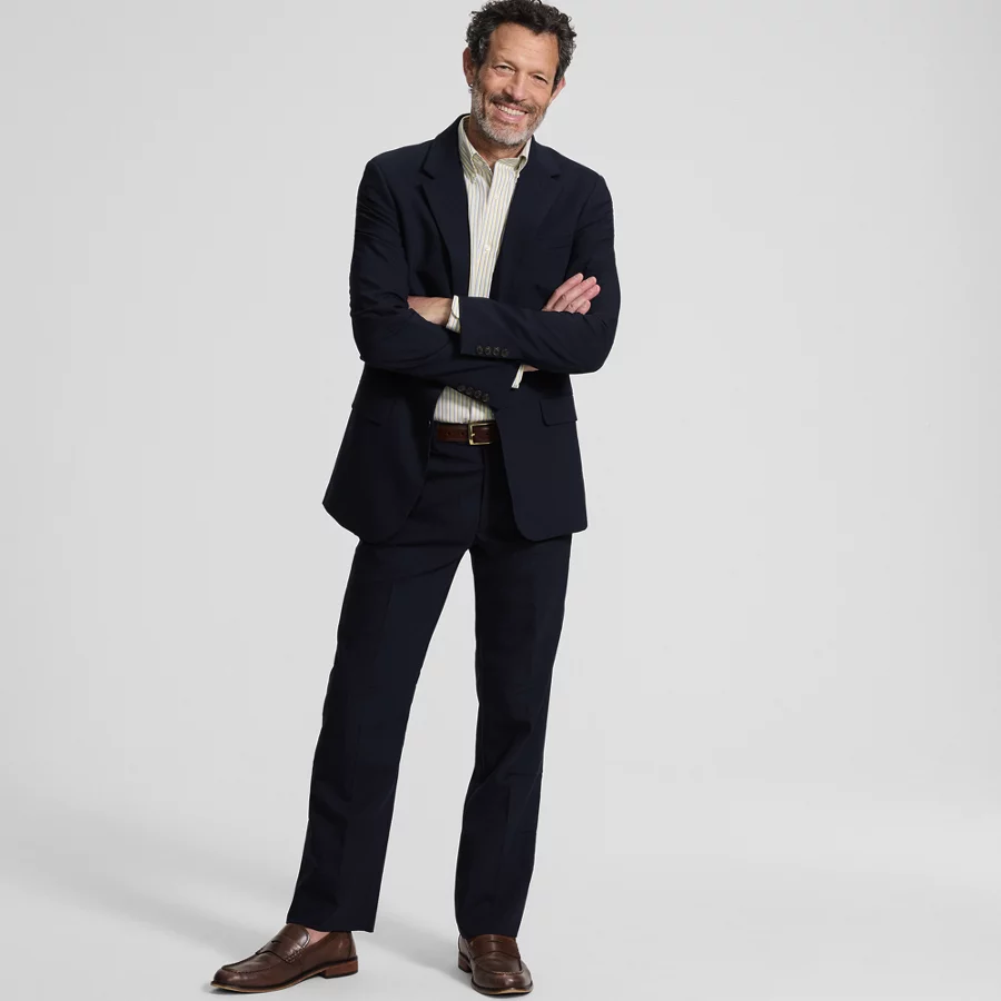 Men's Comfort Waist Yearrounder Stretch Wool Dress Pants view 4