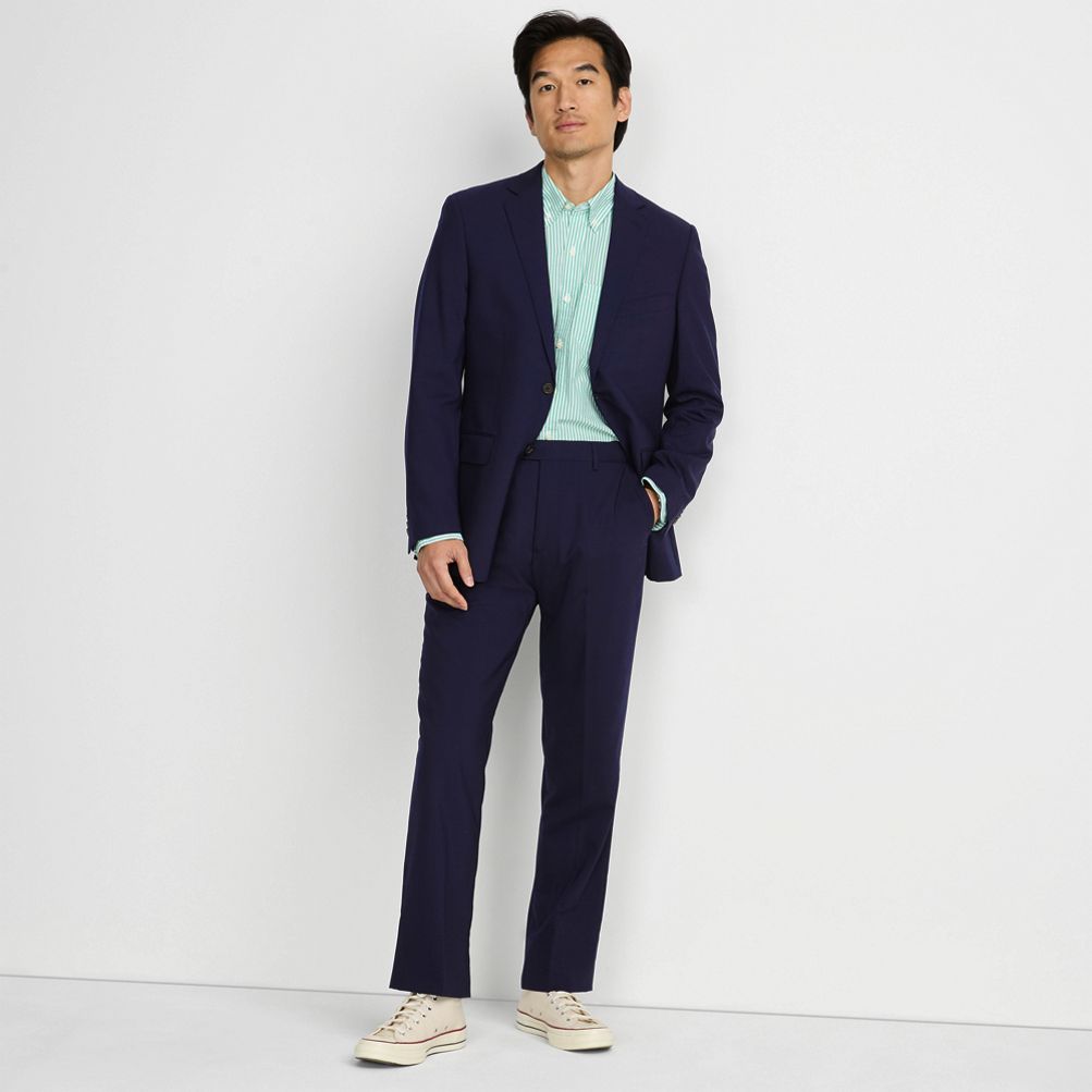 Men's Comfort Waist Year'rounder Stretch Wool Dress Pants
