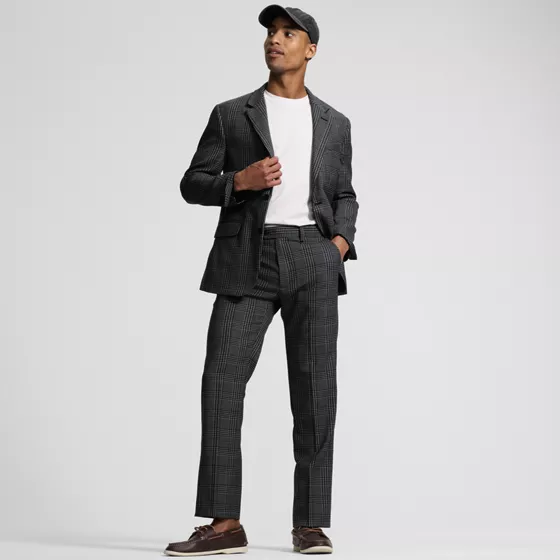 Men's Comfort Waist Year'rounder Stretch Wool Dress Pants - primary