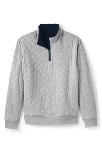 mens quilted quarter zip pullover