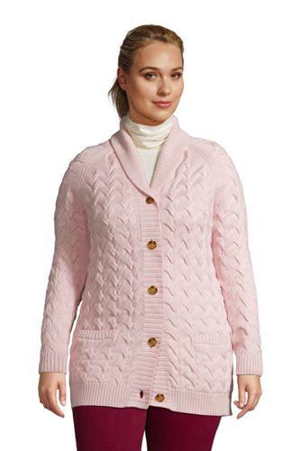plus size pink cardigan sweater