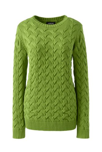 Women S Cotton Cable Jumper Lands End