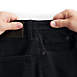 Men's Comfort Waist Black Jeans, alternative image