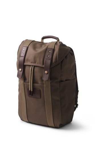 lands end waxed canvas duffle