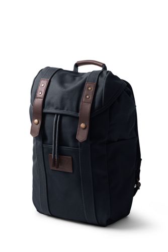 lands end waxed canvas backpack