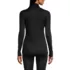 Women's Silk Interlock Turtleneck Long Underwear Top, Back