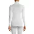 Women's Silk Interlock Turtleneck Long Underwear Top, Back