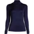 Women's Silk Interlock Turtleneck Long Underwear Top, Front